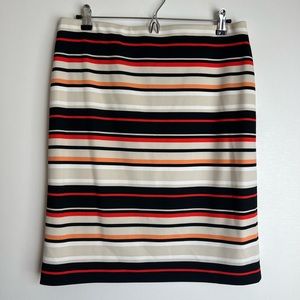 Nine West Striped Pencil Skirt